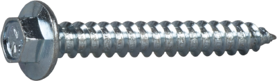 CONSTRUCTION SCREW WITH FLANGE HEAD, BRIGHT ZINC PLATED