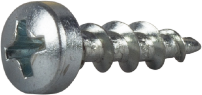 PAN HEAD SCREW FOR CABLES AND JUNCTION BOXES, BRIGHT ZINC PLATED