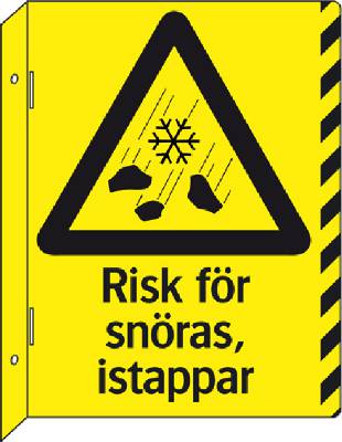 Advarselsskilt Risiko for sneskred og istapper 39-6583