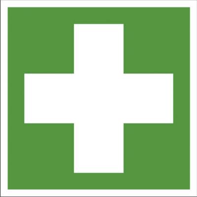 Emergency sign, decal First Aid