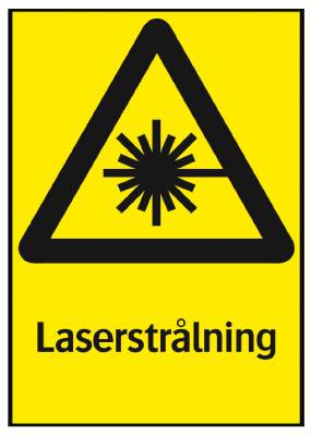Varningsskylt Laserstrålning 34-7014