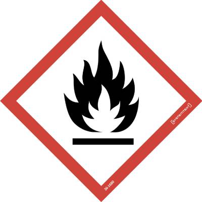 Sign Hazard pictogram CLP Flammable
