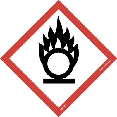 Sign Hazard pictogram CLP Oxidising