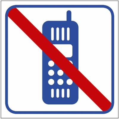 Piktogram Mobiltelefonforbud
