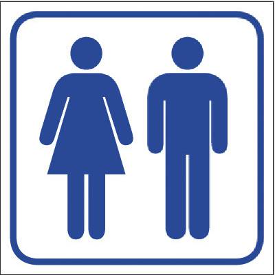 Symboli WC naiset ja miehet