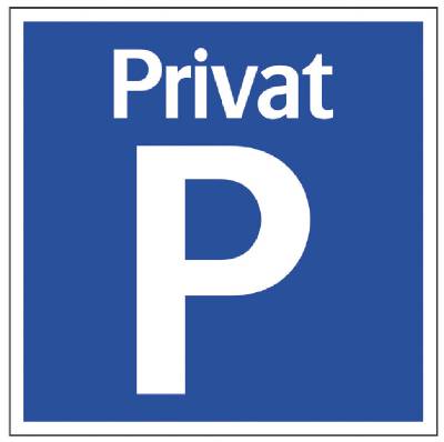 Parkeringsskilt Privat parkering