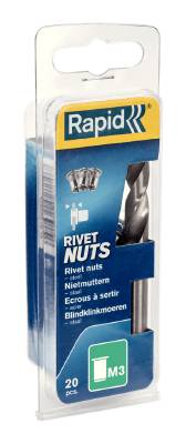 Blind rivet nuts flat Rapid