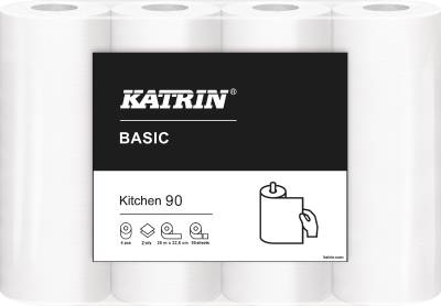 Køkkenrulle Katrin Basic 90