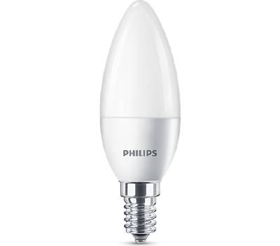 LED candle E14 frosted Philips