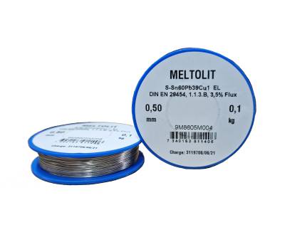 Loddetråd Meltolit Sn60Pb39Cu1 ”EL”