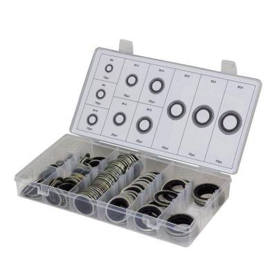 Assortment box of rubber steel washers in mm GERM