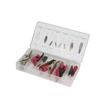 Assortment box of crocodile clips and charging clips GERM