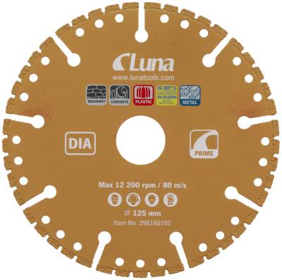 Cut-off wheel Prime Multi DIA Luna