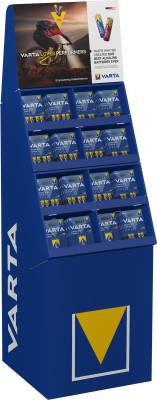 Battery Varta Longlife Power AA, AAA & 9V floor display