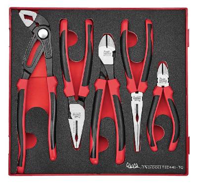 6 piece set of pliers. Teng Tools TED441-TQ