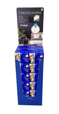 Wall valve display stand TL100DE 24-pack Fresh