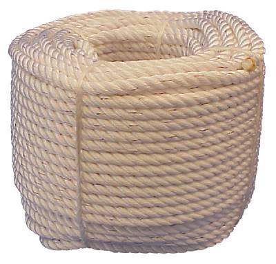 Polyester rope Superior 3-strand white