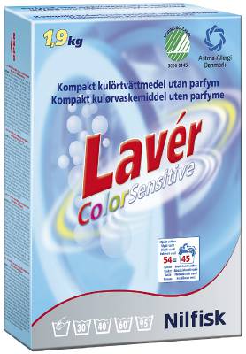 Maskinvaskepulver Lavér Color Sensitive