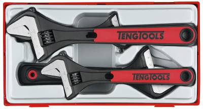 4 pc Adjustable wrench set Teng Tools TTADJ04