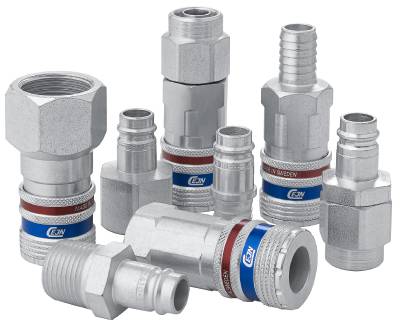 Quick connect couplings Compressed air Series 410 eSafe Cejn