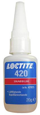 Snabblim Cyanoakrylat Loctite 420