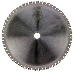 Circular saw blade with tungsten carbide tips. For cutting pipes and sections. Micor Dry Cutter