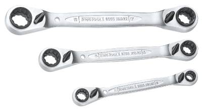 Set of ring ratchet wrenches 4 in1 Teng Tools 6503RX