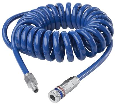 Spiral hose Series 958 with safety coupling Series 320 Cejn