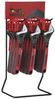 Adjustable wrenches in display Teng Tools DIS-4003IQ