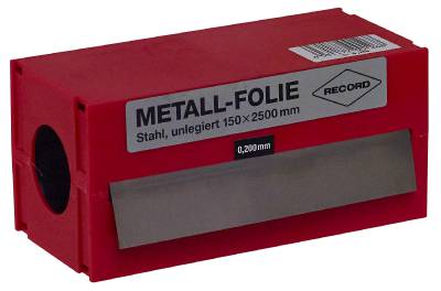 Steel foil rolls, 150×2500 mm