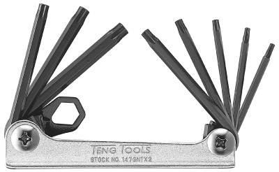 TX-nycklar i sats Teng Tools 1476NTX2