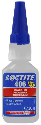 Snabblim Plast Gummi Loctite 406
