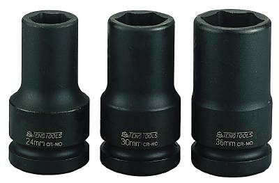 Impact socket. With 1' square drive. Teng Tools 910624 / 910636