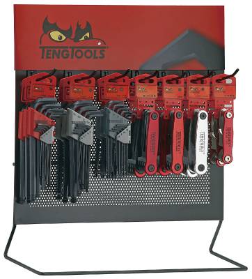 Unbrako-/torx-nøglesæt display Teng Tools DIS-HK70