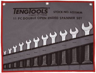 Open ended spanner set Teng Tools 6211MM