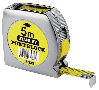 Short steel measuring tape with top read-off Stanley Powerlock