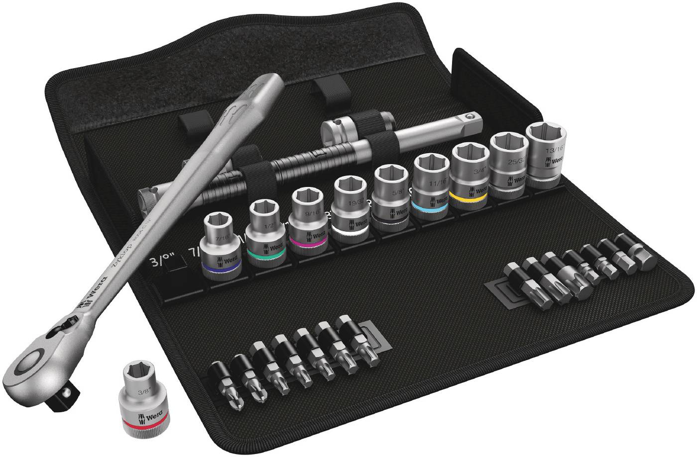 Socket set SC11 Metal Combo inch Wera Toolstore by Luna Group