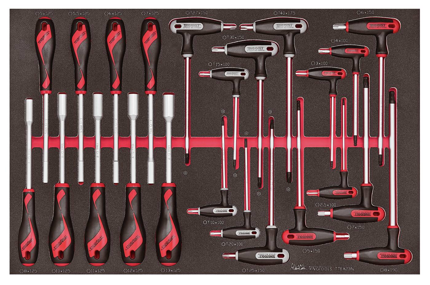 NUT AND T HANDLE DRIVER SET Toolstore by Luna Group