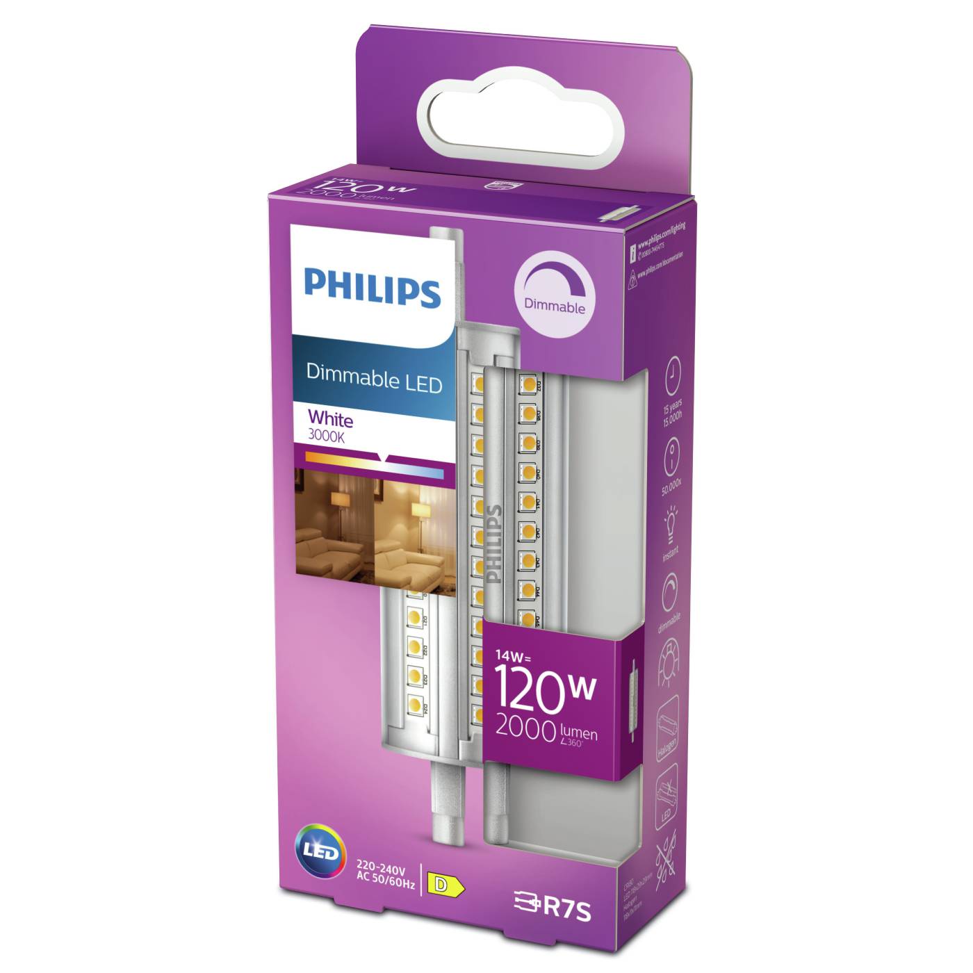 LED linear tube R7S dimmable Philips Toolstore by Luna Group