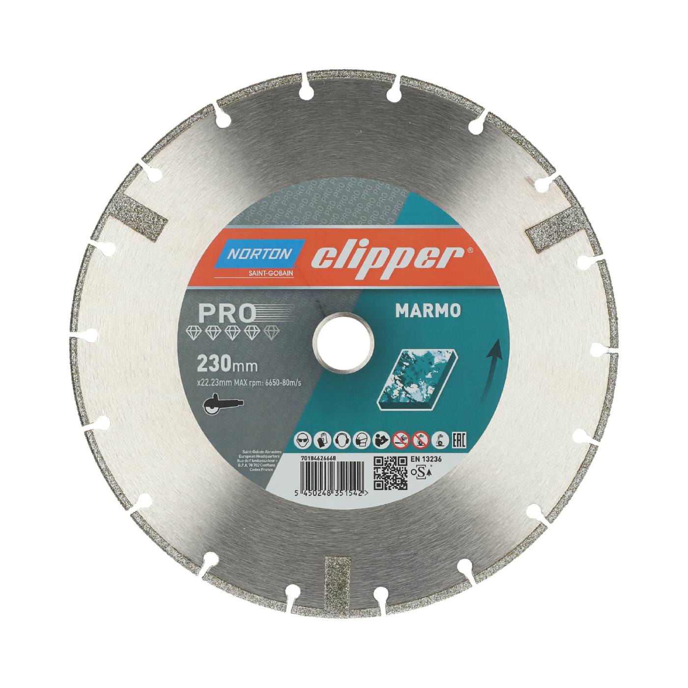 Diamond cutoff blade Norton Pro Marmo Toolstore by Luna Group