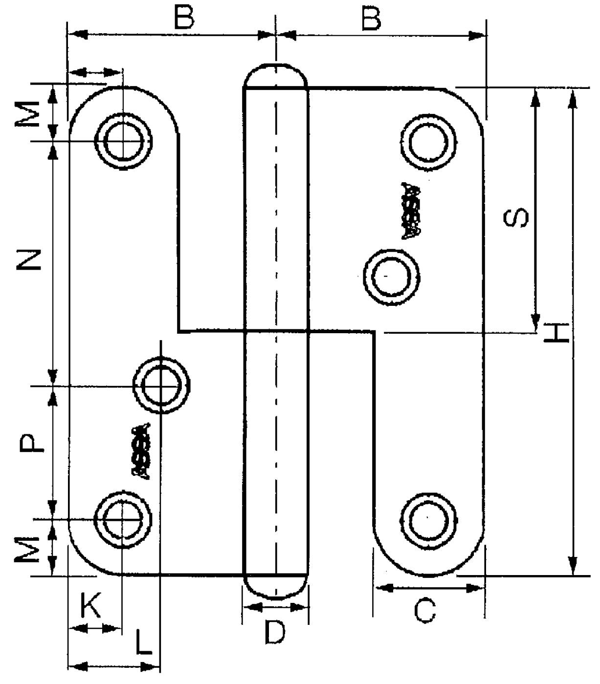 Liftoff hinges 1222, 1228 ASSA Grunda Toolstore by Luna Group