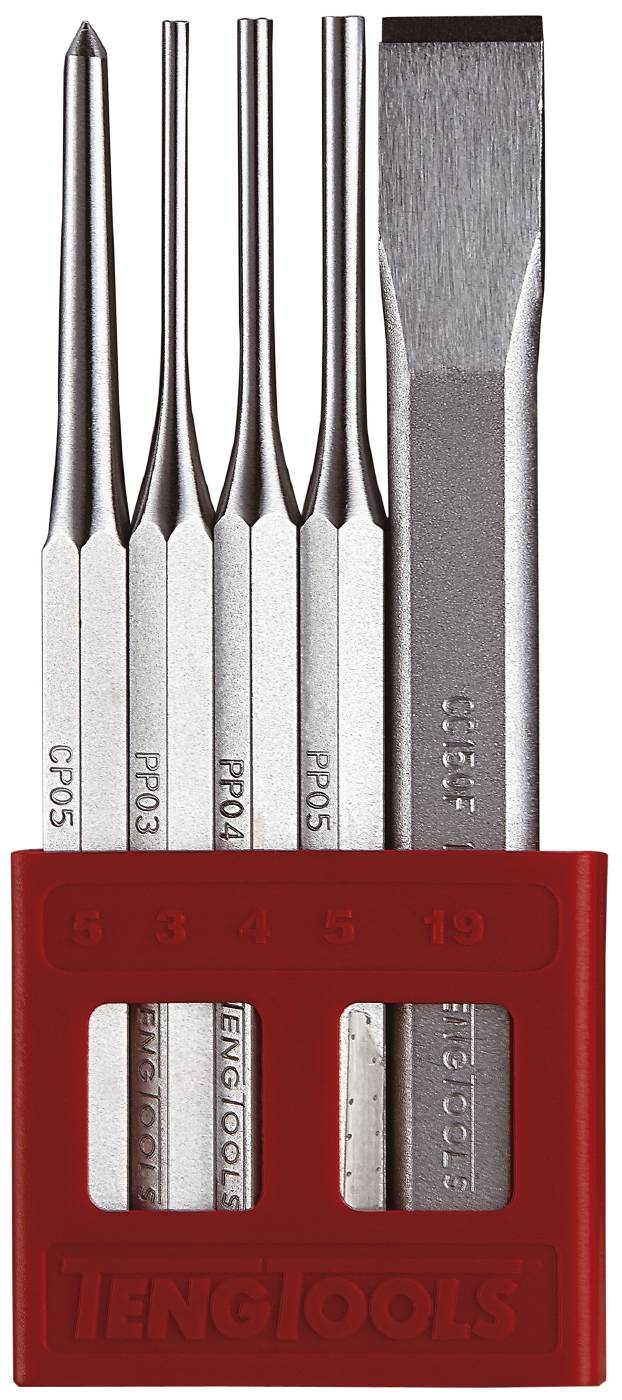 Chisel/punch/centre punch set Teng Tools PCX05 Toolstore by Luna Group