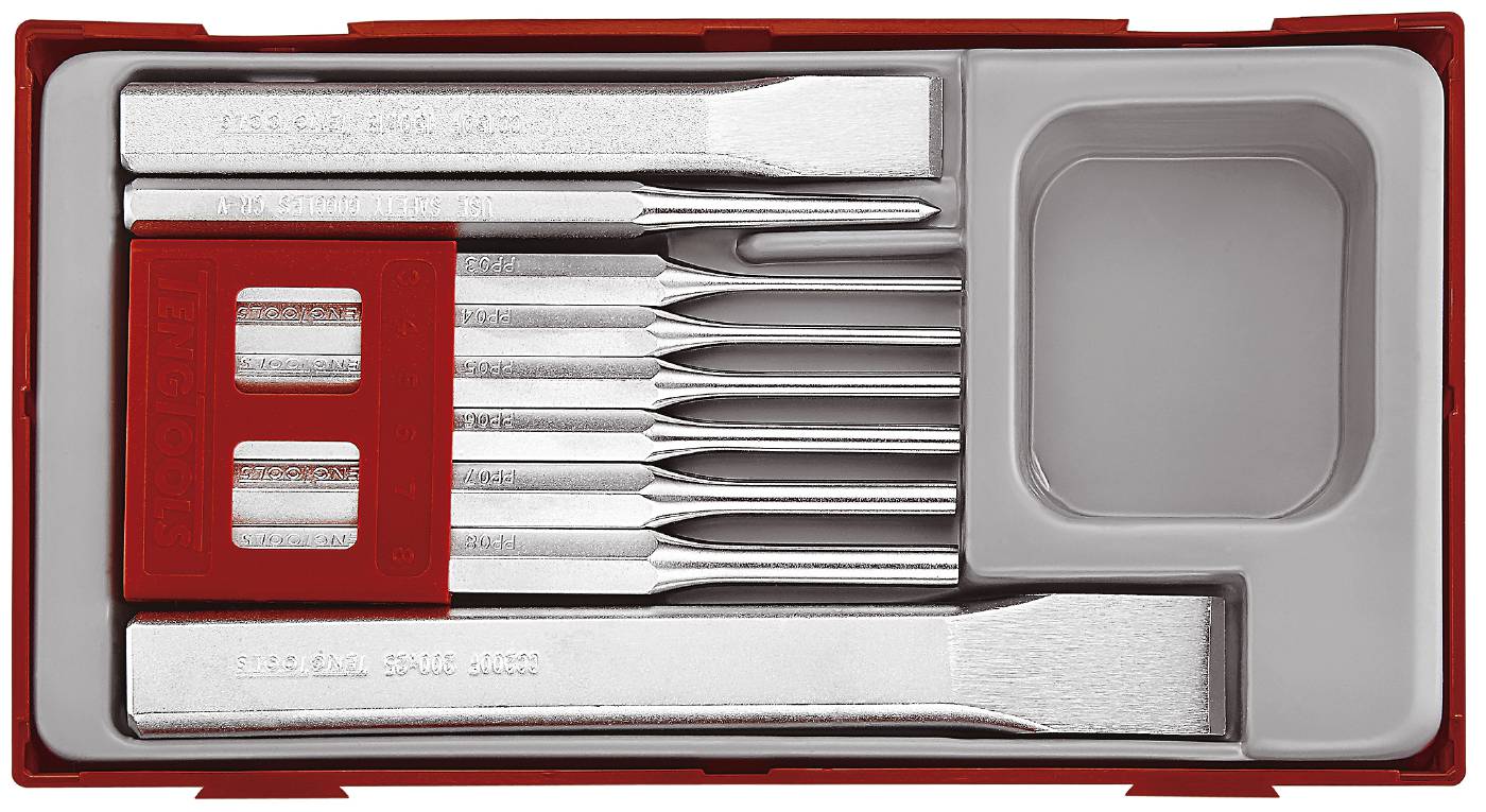 9 pc Chisel/pinch/centre punch set Teng Tools TTPC09 Toolstore by Luna Group