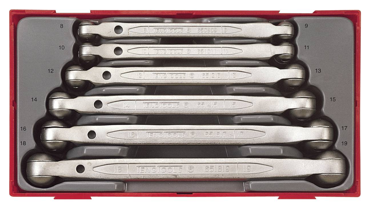6 pc Double flex wrench set Teng Tools TT6506 Toolstore by Luna Group