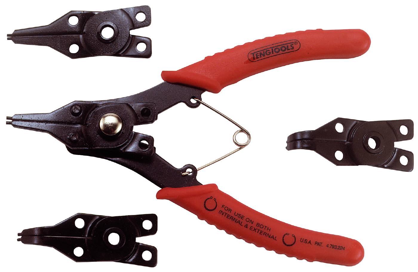 Circlip pliers for internal and external circlips. Teng Tools 480