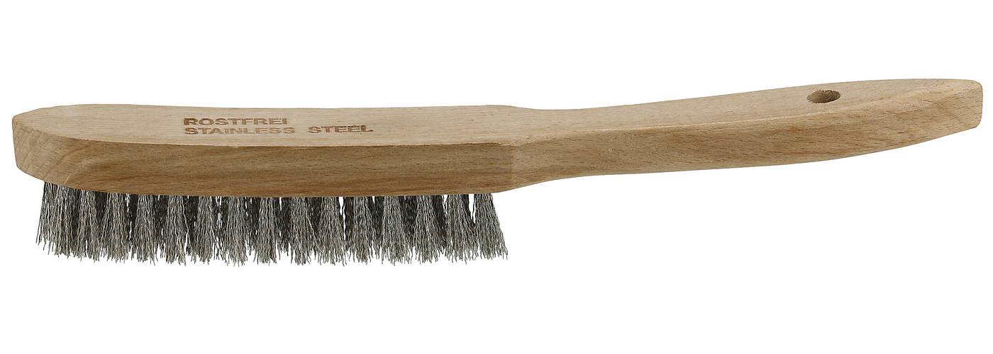 Scratch brush stainless wire Osborn with wooden handle Toolstore by