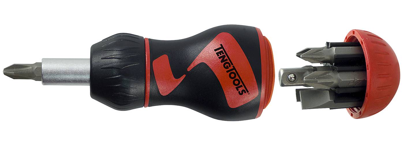 Stubby ratcheting bit driver Teng Tools MDR908S Toolstore by Luna Group