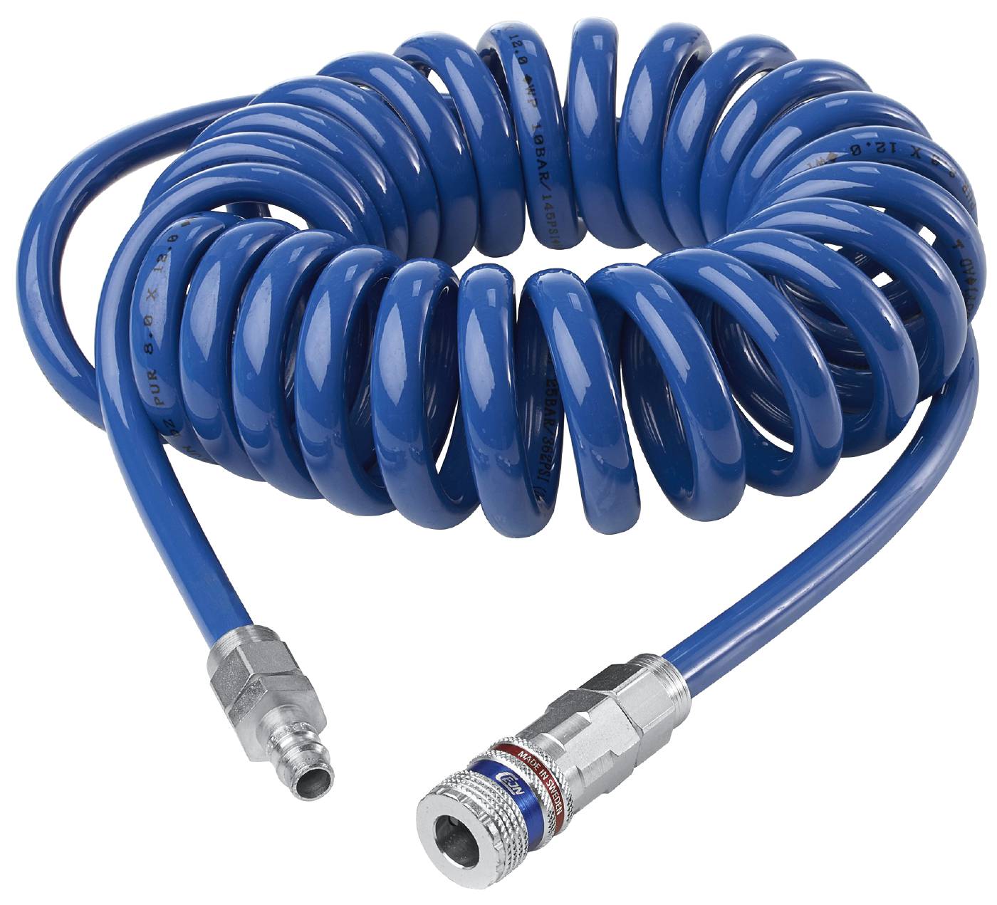 Spiral hose Series 958 with safety coupling Series 320 Cejn Toolstore