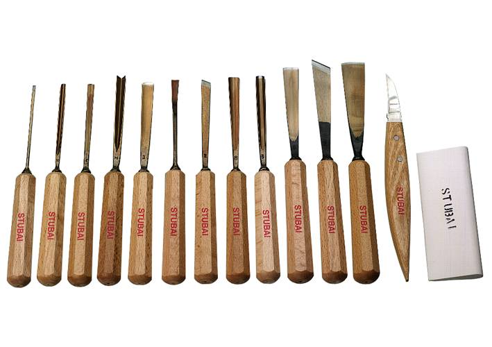 Sculptors chisels in set. Stubai | Toolstore by Luna Group