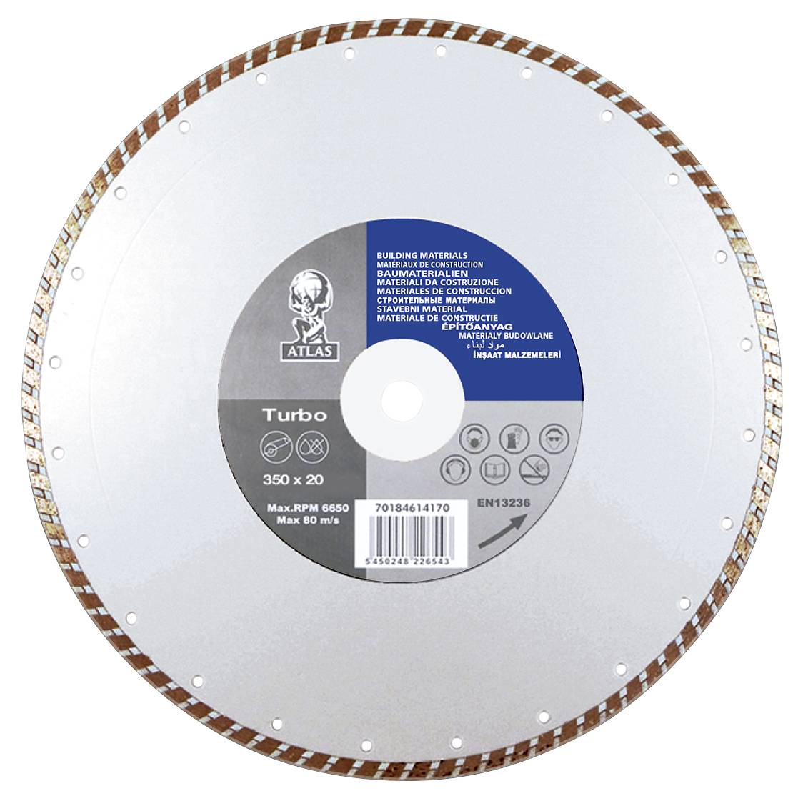 Diamond cutoff blade Atlas Universal Turbo Toolstore by Luna Group